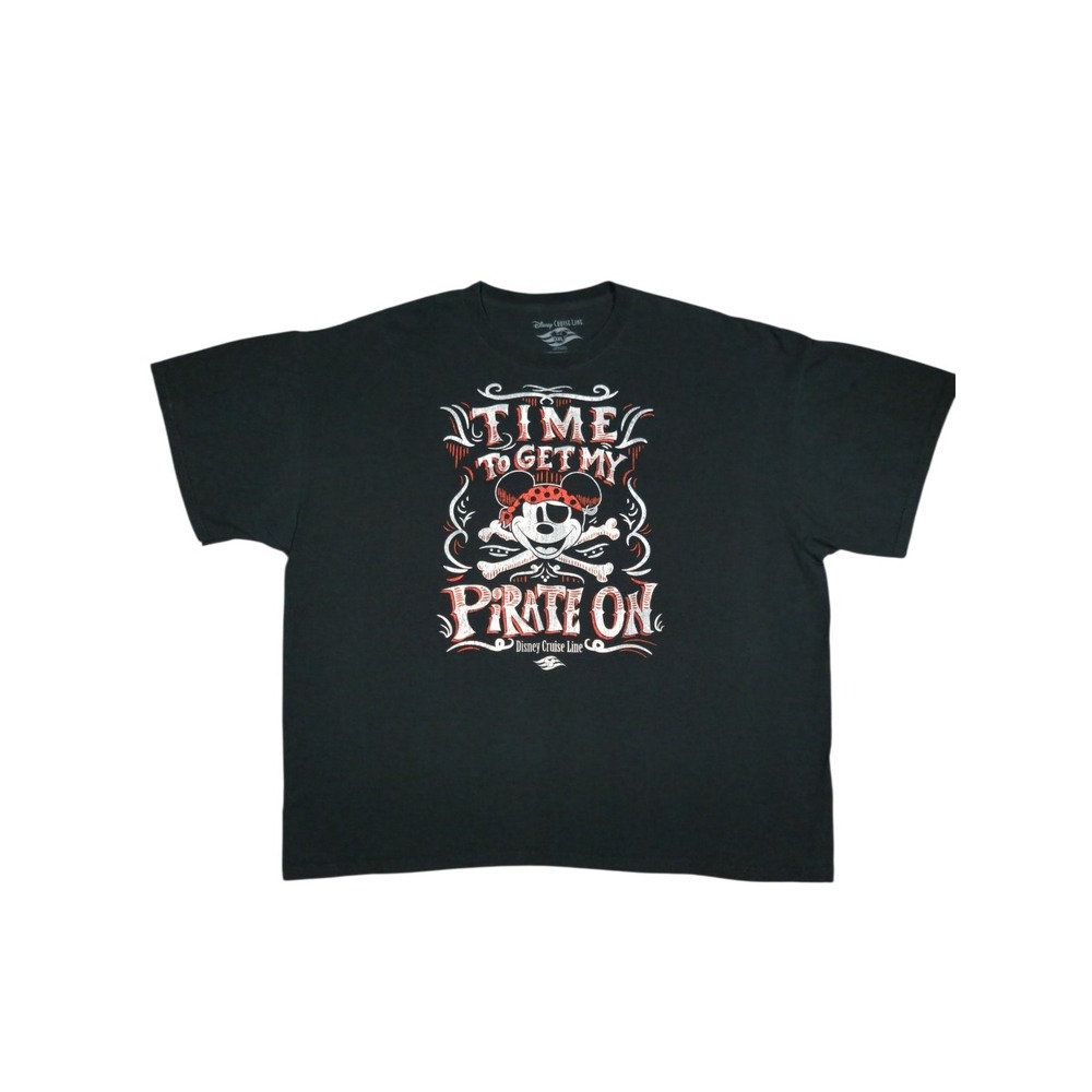 Disney Cruise Line Time to Get My Pirate On Mickey Mouse T Shirt Size 3XL